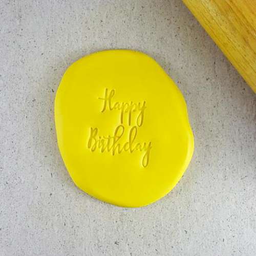 Cookie Embosser - Happy Birthday #3
